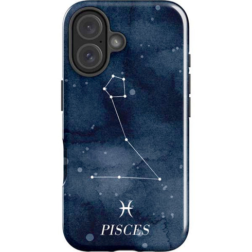 Pisces Constellation iPhone 16 Plus Impact Case